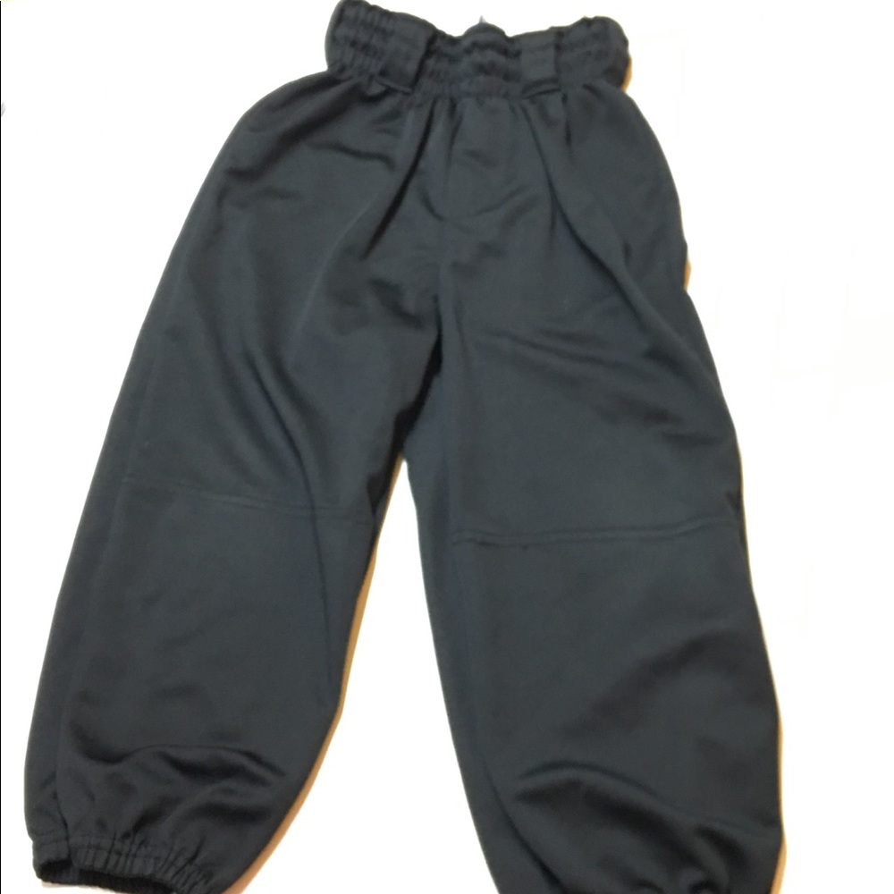 Wilson Youth Baseball Pull-up Pants Black Sport Athletic Bottoms Pant XS
